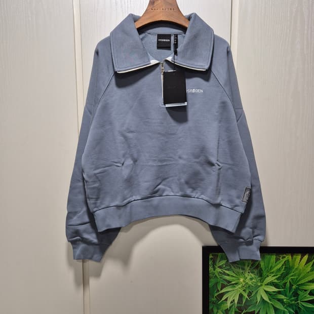 (세일)(새상품)하이드로겐 집업 맨투맨 블루