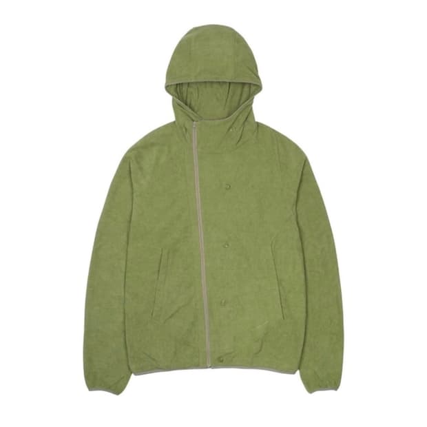 산산기어 버튼 플리스 자켓 그린 2사이즈