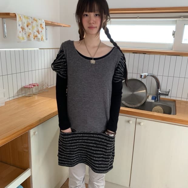 ribbon stripe dress..