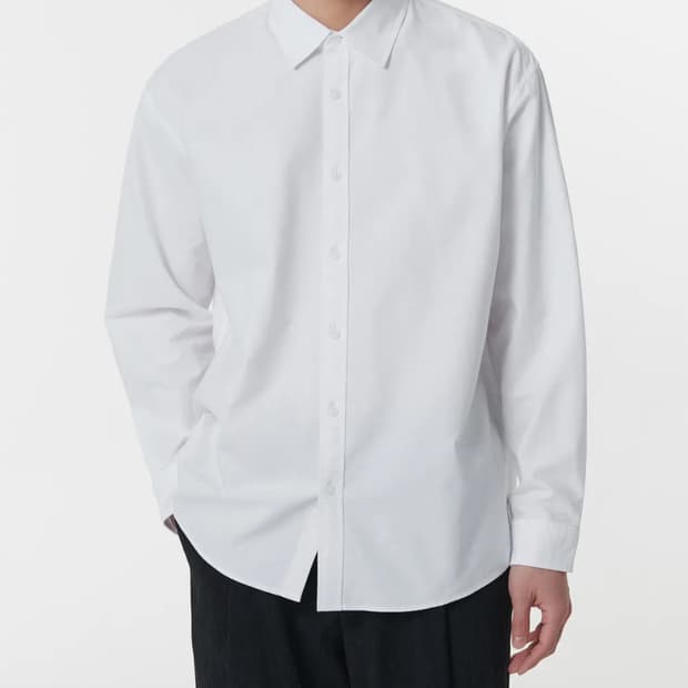 무신사스탠다드 릴렉스 핏 옥스포드 셔츠 화이트 XL