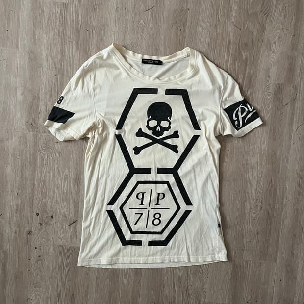 Philipp Plein skull logo tshirt