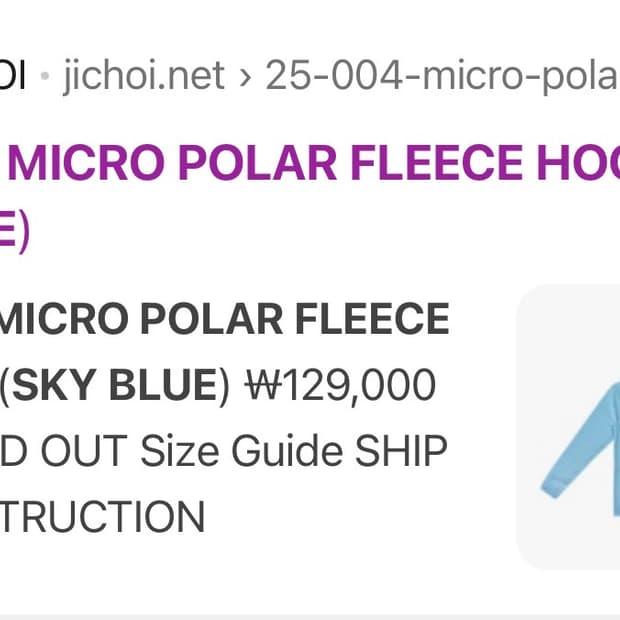 25-004 MICRO POLAR FLEECE HOODIE sky blu