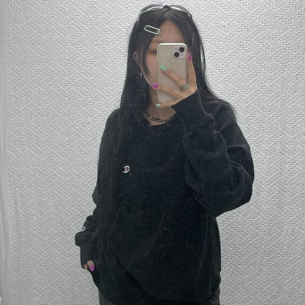 챔피온 리버스위브 베이직 모던 약기모 맨투맨 스웻셔츠 L C06838