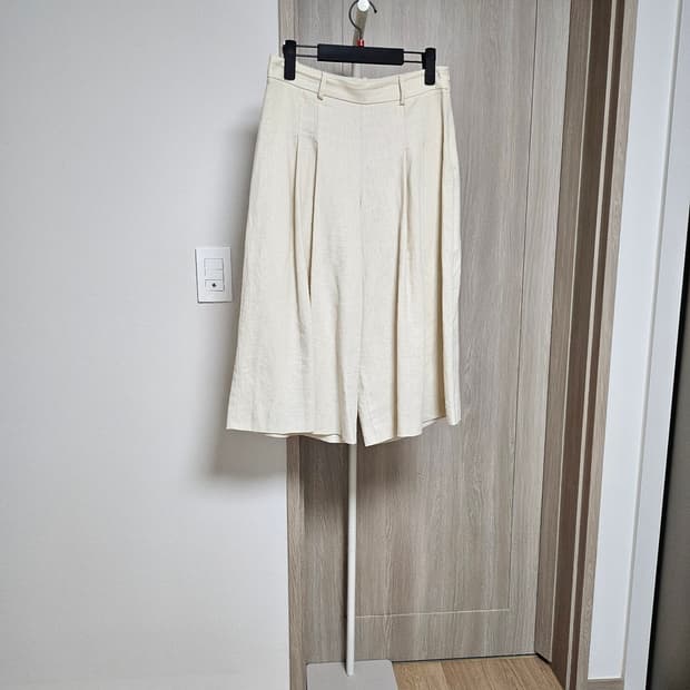 ZARA 베이지 린넨 큐롯 팬츠 XS 55가능