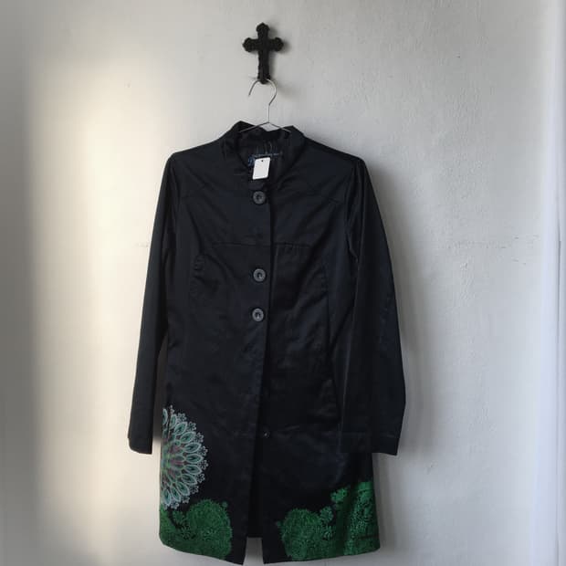 Desigual printing glossy coat