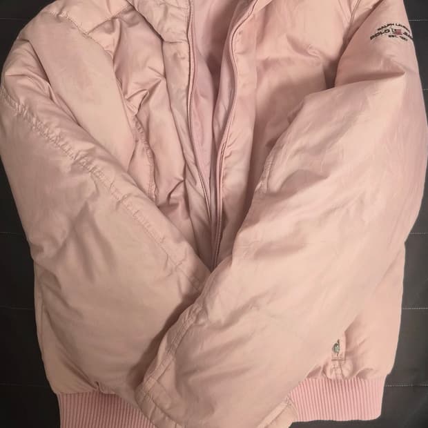 폴로 랄프로렌 핑크 패딩