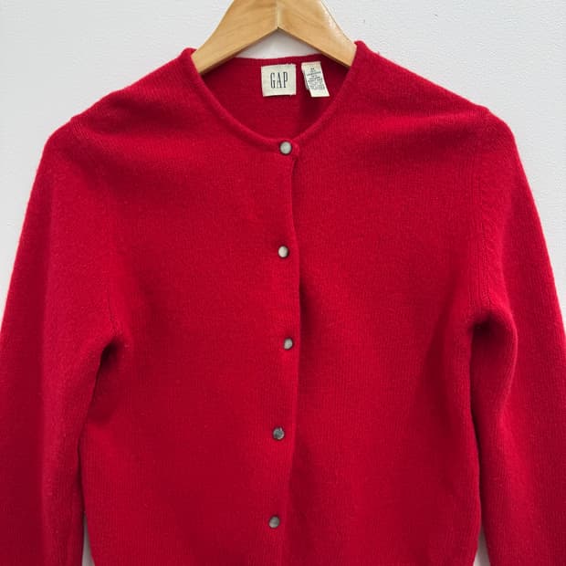 90s 갭 GAP 우먼스 레드 가디건 (M)  