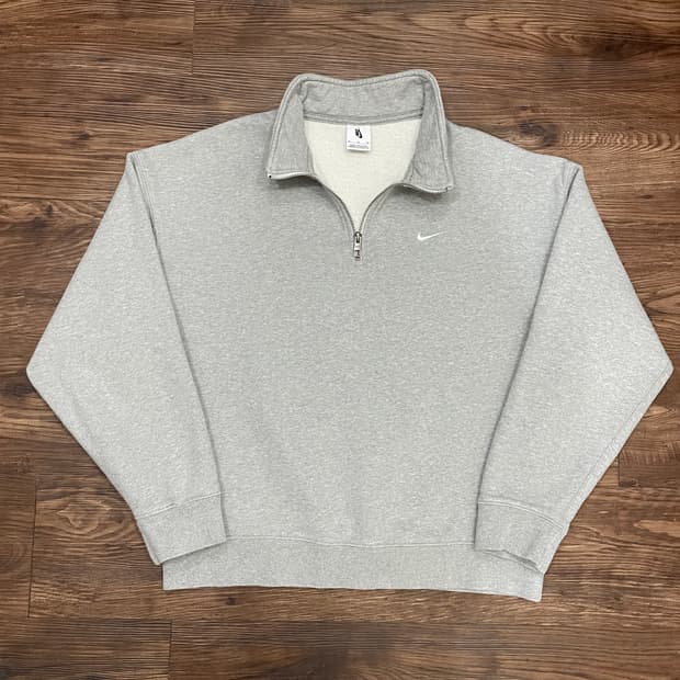 나이키 NRG 솔로 스우시 헤비 웨이트 BB 쿼터 집 탑 그레이 헤더