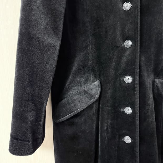 벨벳 빈티지 롱코트