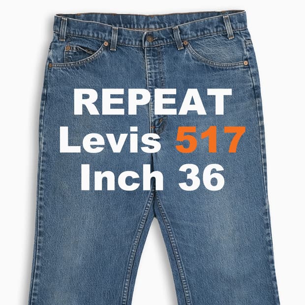 리바이스 517 오렌지탭 중청 80s USA 36인치 OR51738125