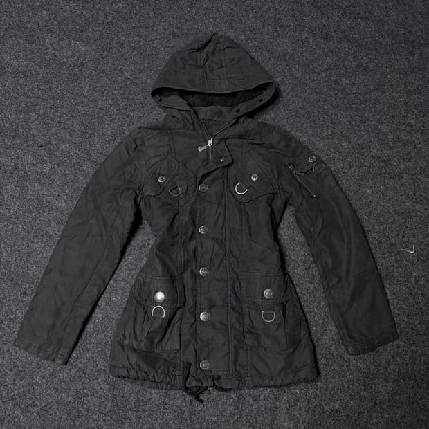Vintage Y2k 00's v-kei Punk hood jacket