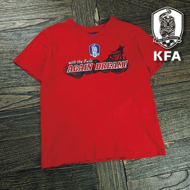 [KFA] 축구 국대 어게인 드림 반팔티 레드 M20990