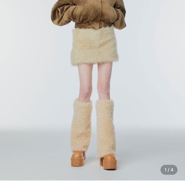 구해요)인스턴트펑크 에코 퍼 미니 스커트