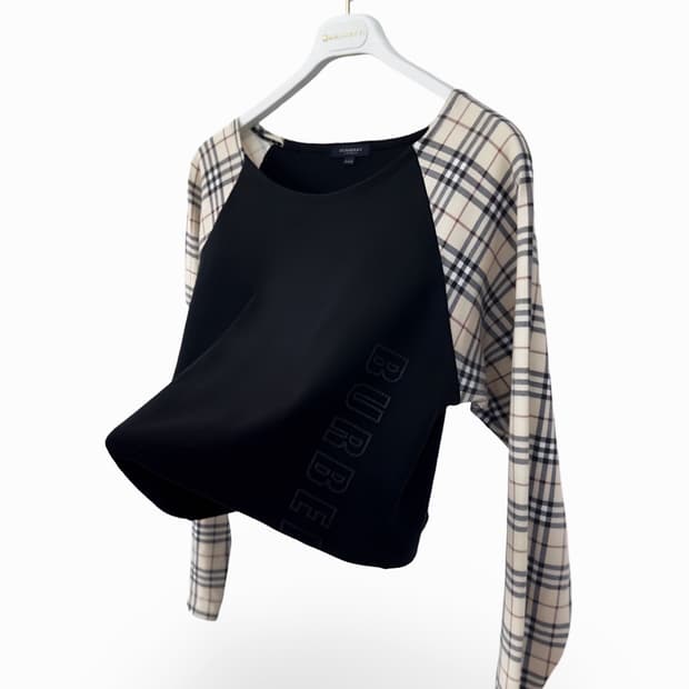 Burberry Vintage Check Sleeve Crop Top