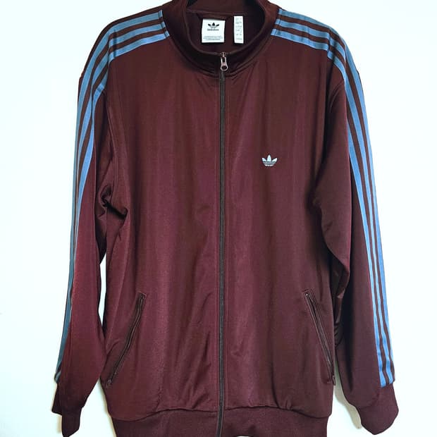 아디다스 베켄바우어 트랙탑 저지 마룬 L