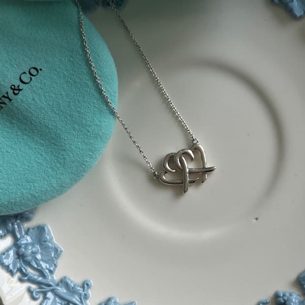 티파니앤코 팔로마 피카소 더블 러빙하트 실버925 목걸이