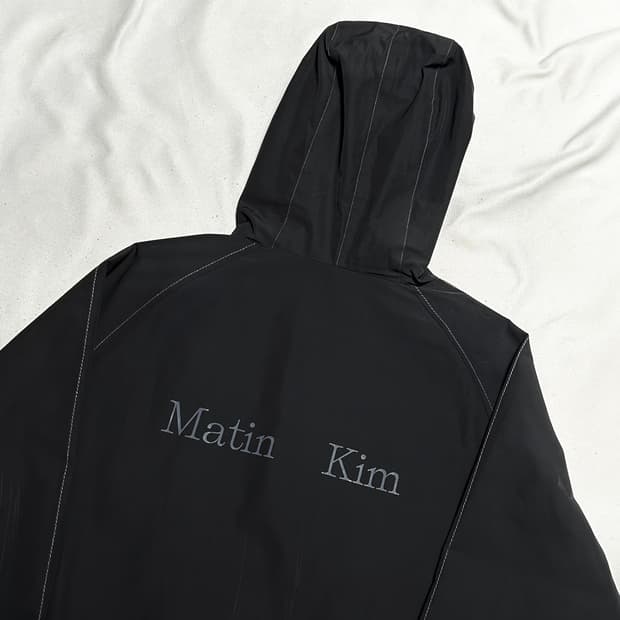 F 마뗑킴 블랙 후드 바람막이