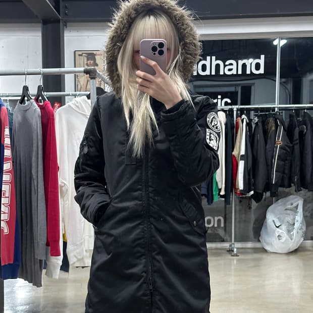 히스테릭 글래머 n-3B 모티브 패딩 자켓