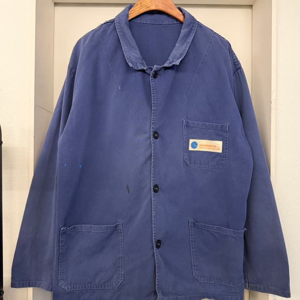 FADED WASHED OLD VINTAGE FRENCH 프렌치워크자켓