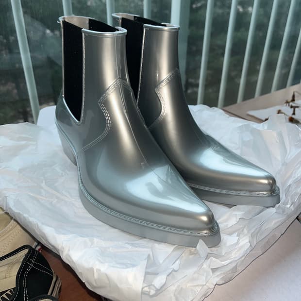 캘빈클라인 라프시몬스 부츠 실버 42