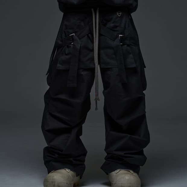 WAPWORKS/ Wide safety cargo pants black