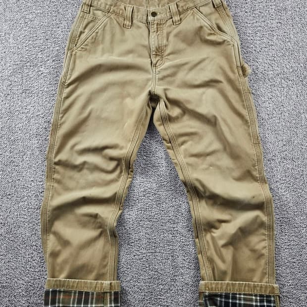 칼하트 헤비 플란넬 코튼 카펜터 워크 팬츠 ( 32X30 )/ 11102