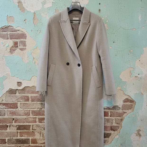 ZOOC 캐시미어 모 혼방 롱코트 55사이즈