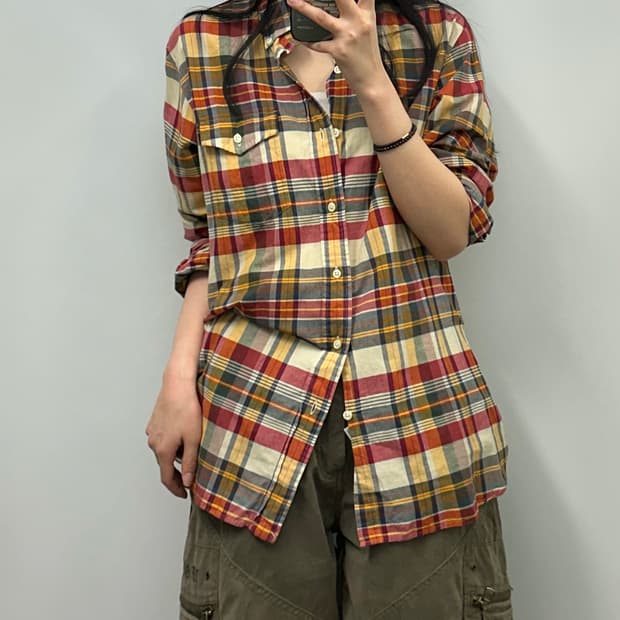 폴로 랄프로렌 포켓 체크 셔츠