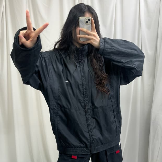 Nike black windbreak jacket