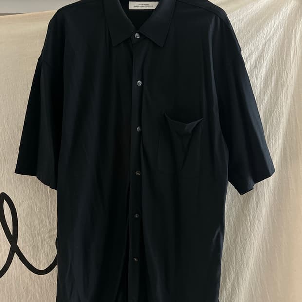 유나이티드 애로우 그린라벨 릴렉싱 블랙 반팔 셔츠 XL