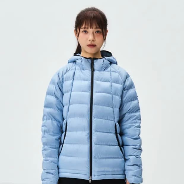 노티카 세일링 후디드 덕다운 경량패딩 자켓