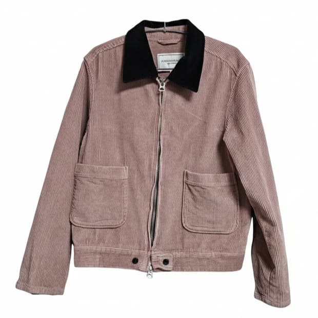 앤더슨벨 인디핑크 코듀로이 집업 자켓