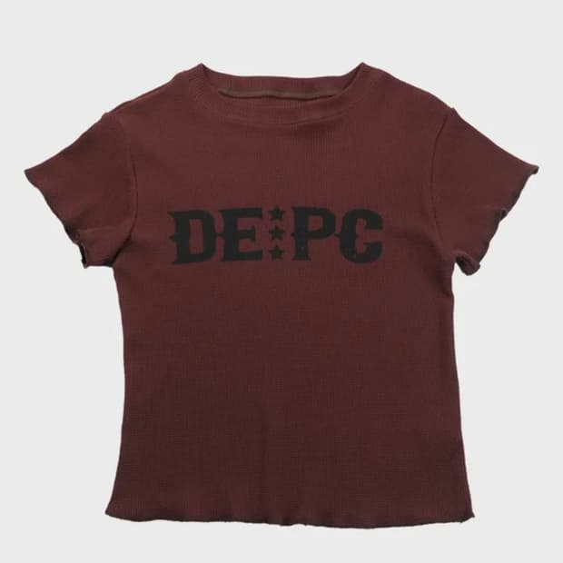 DEPC 뎁크 와플 티셔츠 (WINE)