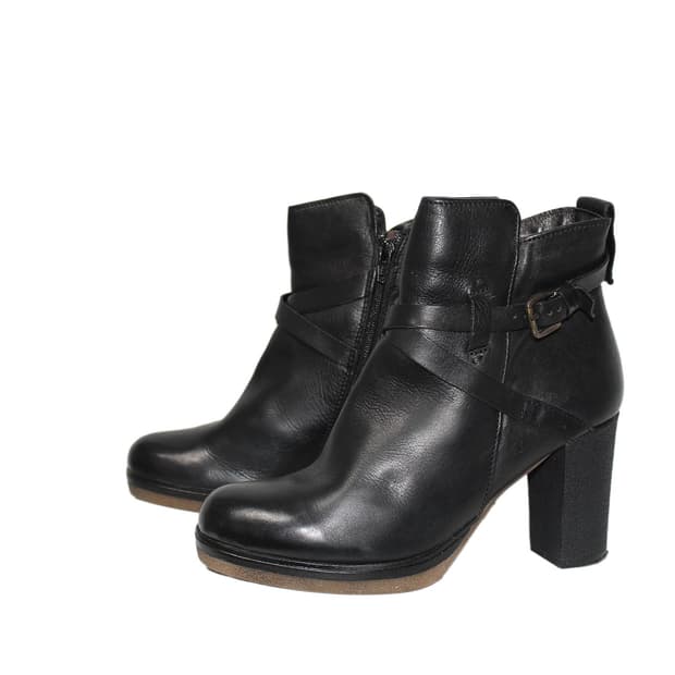 MANAS 마나스디자인 레더 앵클 부츠