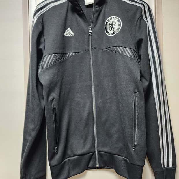 (해외판) 아디다스 첼시 블랙 실버삼선 져지 (S)