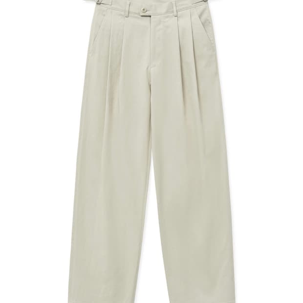(1) 노운 와이드 치노팬츠 아이보리