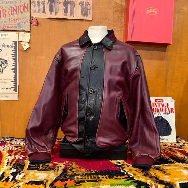 ( XL-2XL ) 가죽자켓 봄버자켓 항공점퍼 양가죽자켓 아메카지