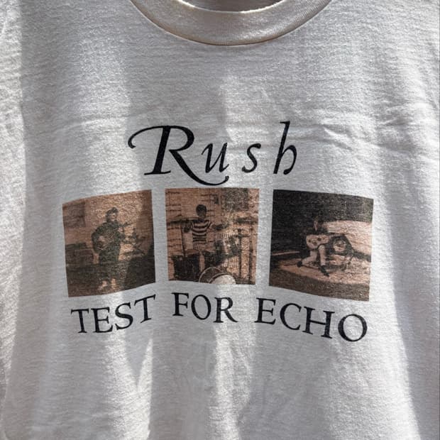 90s Rush 러쉬 TEST FOR ECHO Tour 반팔 티셔츠