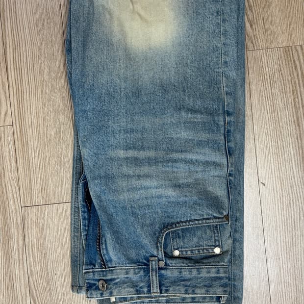 STU 브러쉬드 연청 데님 팬츠 S