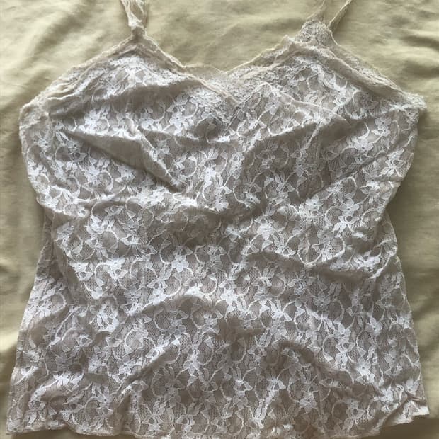 자수디테일 빈티지 슬립