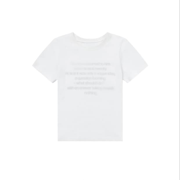 미세키서울 Lettering short sleeves WHITE