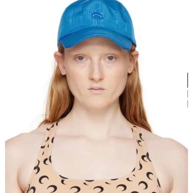 마린세르 블루 로고 볼캡