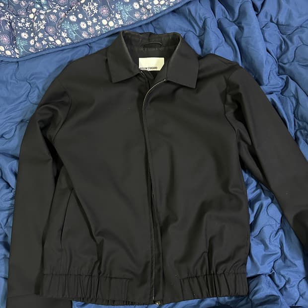 비슬로우스탠다드 블랙블루종자켓