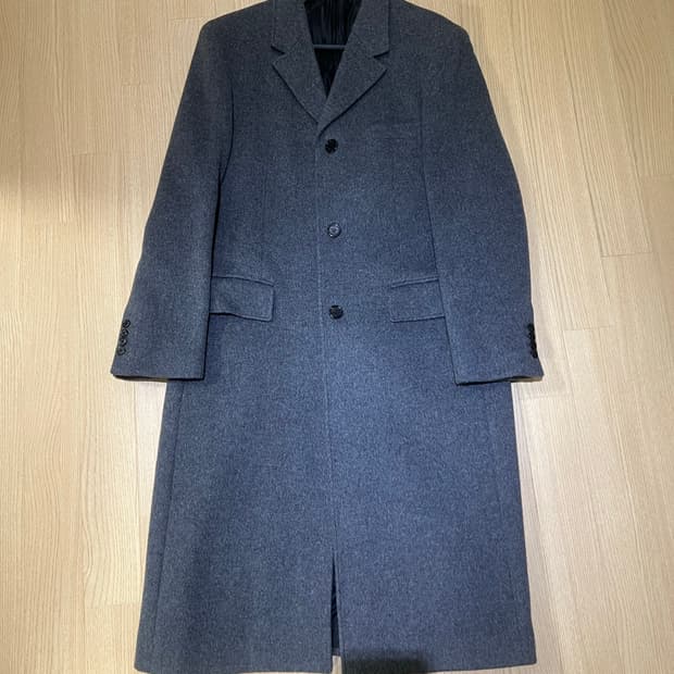 mngu 그레이 롱 코트