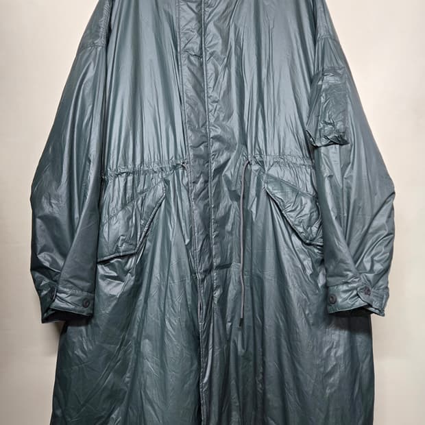 ALL OVER 개파카 스타일 오버핏 롱야상패딩 남녀공용