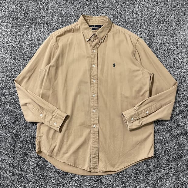 빈티지9. 폴로랄프로렌 폴로셔츠 코튼 셔츠 남방 베이지