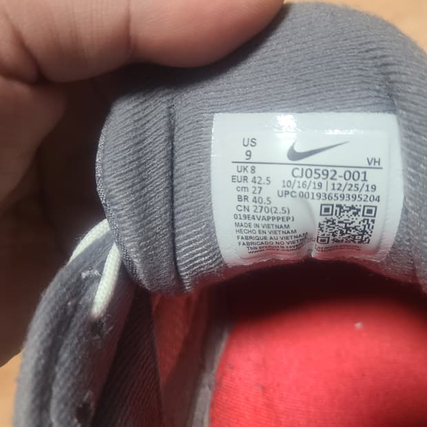 나이키 맥스98 하바네로 레드 270(265추천)