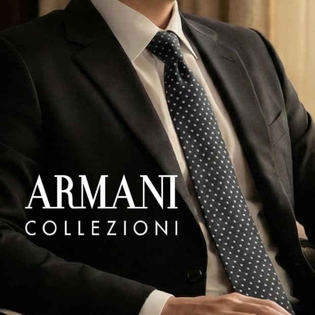 아르마니 꼴레지오니 실크 도트 넥타이 9.8cm A+등급 K1803
