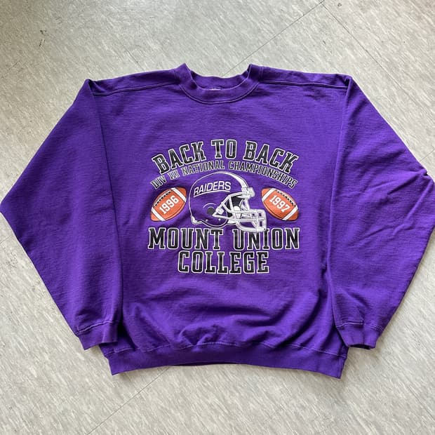 90s 미국 컬리지 럭비 우승기념 NCAA MADE IN USA 맨투맨