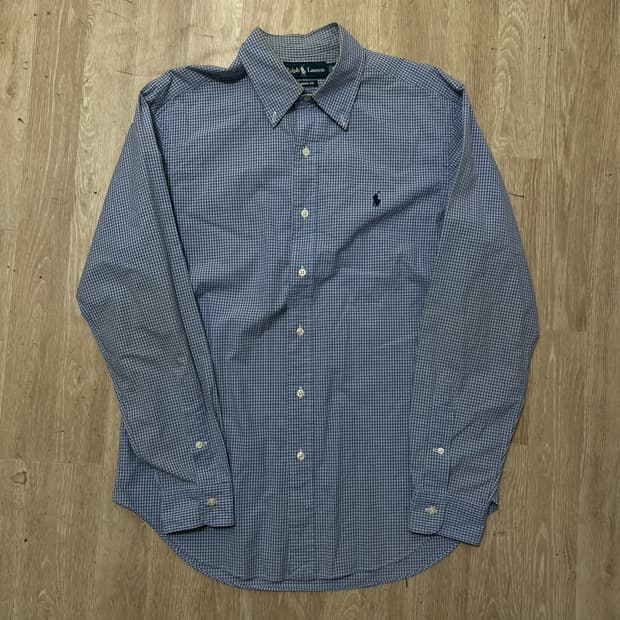 폴로 랄프로렌 버튼다운 체크셔츠 M/95 